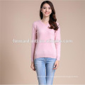 100% Cashmere Material and Adults Age Group v neck pullover for women